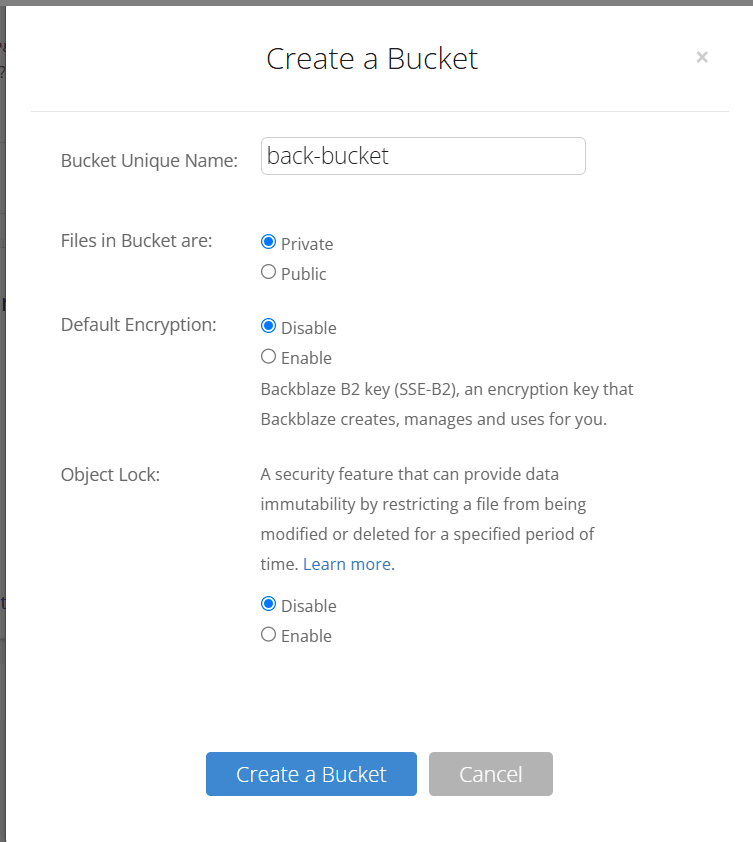 create-bucket