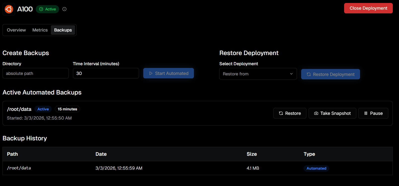 snapshot-ui